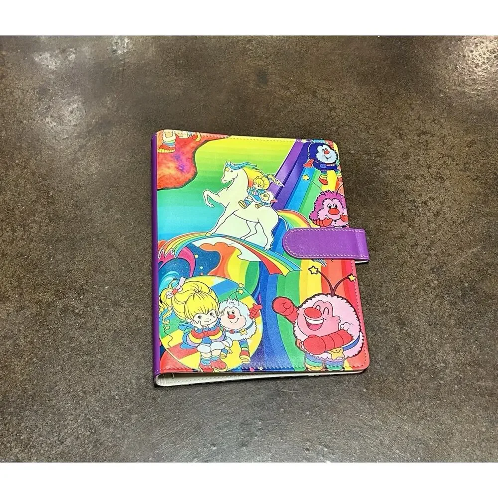 Rainbow Brite A5 binder with matching paper, tote bag, Divider Bundle